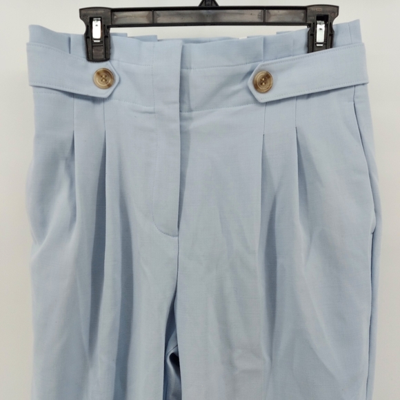 Ann Taylor The Paperbag Ankle Pant - light blue -NWT - Picture 3 of 13